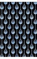 Journal Notebook Teardrops Pattern 10