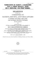 Nominations of Harvey J. Goldschmid, Paul S. Atkins, Donald L. Kohn, Ben S. Bernanke, and Philip Merrill: Hearing Before the Committee on Banking, Housing, and Urban Affairs, United States Senate, One Hundred Seventh Congress, Second Session on Harvey J.
