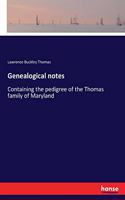 Genealogical notes