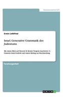 Israel. Generative Grammatik des Judentums