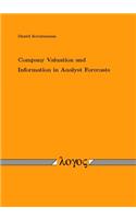 Company Valuation and Information in Analyst Forecasts