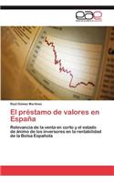 Prestamo de Valores En Espana