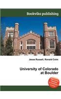 University of Colorado at Boulder: (English)