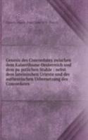 Genesis des Concordates zwischen dem Kaiserthume Oesterreich und dem papstlichen Stuhle