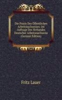Die Praxis Des Offentlichen Arbeitsnachweises: Im Auftrage Des Verbandes Deutscher Arbeitsnachweise (German Edition)