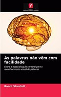 As palavras não vêm com facilidade