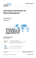S2000M, International specification for Material Management, Issue 7.0