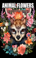 Animal Flowers Coloring Book
