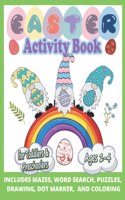 Funny & Happy Easter Coloring and Activity Book for Toddlers and Preschoolers Gift: Ages 1-4, Includes Mazes, Word Search, Puzzles, Drawing, Dot Marker, and Coloring. Fun To Color And Cut Out! A Great Toddler and Preschool Scissor S