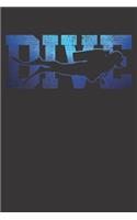 Notebook 6x9 120 Pages: Scuba Diving Diver Dive School Vintage