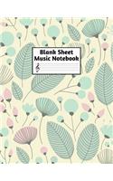 Blank Sheet Music Notebook