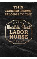 This Gratitude Journal Belongs To The World's Best Labor Nurse