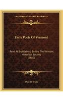 Early Poets Of Vermont