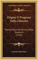 Origine E Progressi Della Filosofia