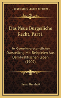 Das Neue Burgerliche Recht, Part 1
