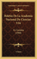 Boletin De La Academia Nacional De Ciencias V16