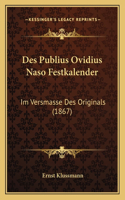 Des Publius Ovidius Naso Festkalender