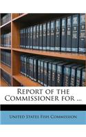 Report of the Commissioner for ...