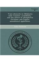 Trace Elements in Oklahoma Soils: Content