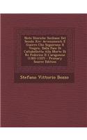 Note Storiche Siciliane del Secolo XIV