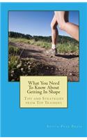 What You Need To Know About Getting In Shape