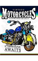Vintage Motorcycles Coloring Books for Adults