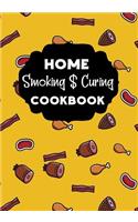 Home Smoking & Curing Cookbook: Blank Recipe Cookbook Journal V1