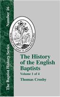 History of the English Baptists - Vol. 1