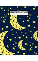 Moon Isometric Graph Paper Notebook
