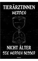 Tierärztinnen werden nicht älter sie werden besser Notizbuch: Tierärztin Journal DIN A5 liniert 120 Seiten Geschenk