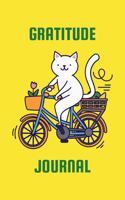 Cat Riding A Bike - Gratitude and Affirmation Journal Kids Ages 8 - 14: Kids Journal With Writing Prompts Drawing Prompts Questions - Simple Act of Kindness - Girls Boys