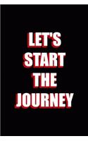 Let's Start The Journey