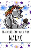 Trainingstagebuch von Marko: Personalisierter Tagesplaner für dein Fitness- und Krafttraining im Fitnessstudio oder Zuhause