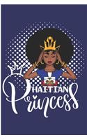 Haitian Princess: Haiti Woman Blank Lined Notebook