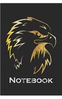 Notebook: Notebook, Journal - Gift Idea for Fans of Eagles - checkered - 6x9 - 120 pages