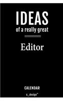 Calendar for Editors / Editor