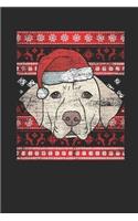 Ugly Christmas Sweater - Labrador: Dotted Bullet Grid Notebook / Journal (6 X 9) - Christmas Gift for Kids, Teens, Mom And Dad