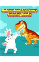 Unicorn and Dinosaurs Coloring Books: Horse and Dinosaur Activity Book For Toddlers and Adult Age, Childrens Books Animals For Kids Ages 3 4-8