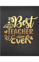 Best Teacher Ever: Teacher Birthday Doodle Sketchbook V5