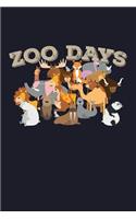 Zoo Days: Blank Lined Journal to Write in - Ruled Writing Notebook