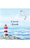 GUEST BOOK FOR VACATION HOME, Visitors Book, Beach House Guest Book, Seaside Retreat Guest Book, Visitor Comments Book.