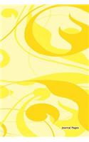 Journal Pages - Yellow Design (Unruled)