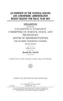 An overview of the National Oceanic and Atmospheric Administration budget request for fiscal year 2015