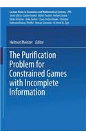 Purification Problem for Constrained Games with Incomplete Information