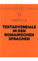 Textadverbiale in Den Romanischen Sprachen