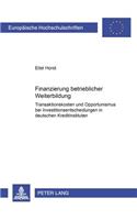 Finanzierung Betrieblicher Weiterbildung