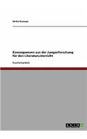 Konsequenzen aus der Jungenforschung für den Literaturunterricht
