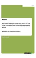 Erlernen des Salto vorwärts gehockt aus dem Anlauf mithilfe einer methodischen Reihe