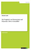 Vergleich von Homonymie und Polysemie. Gibt es Grenzfälle?