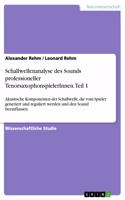 Schallwellenanalyse des Sounds professioneller TenorsaxophonspielerInnen. Teil 1: Akustische Komponenten der Schallwelle, die vom Spieler generiert und reguliert werden und den Sound beeinflussen